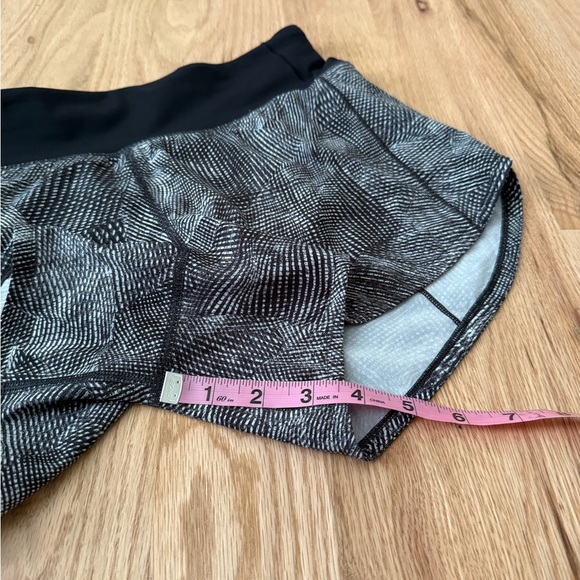 Lululemon 4” Speed Up Short Long Updated Fit Velocity Mesh Island Mist Black 4 - Picture 9 of 11